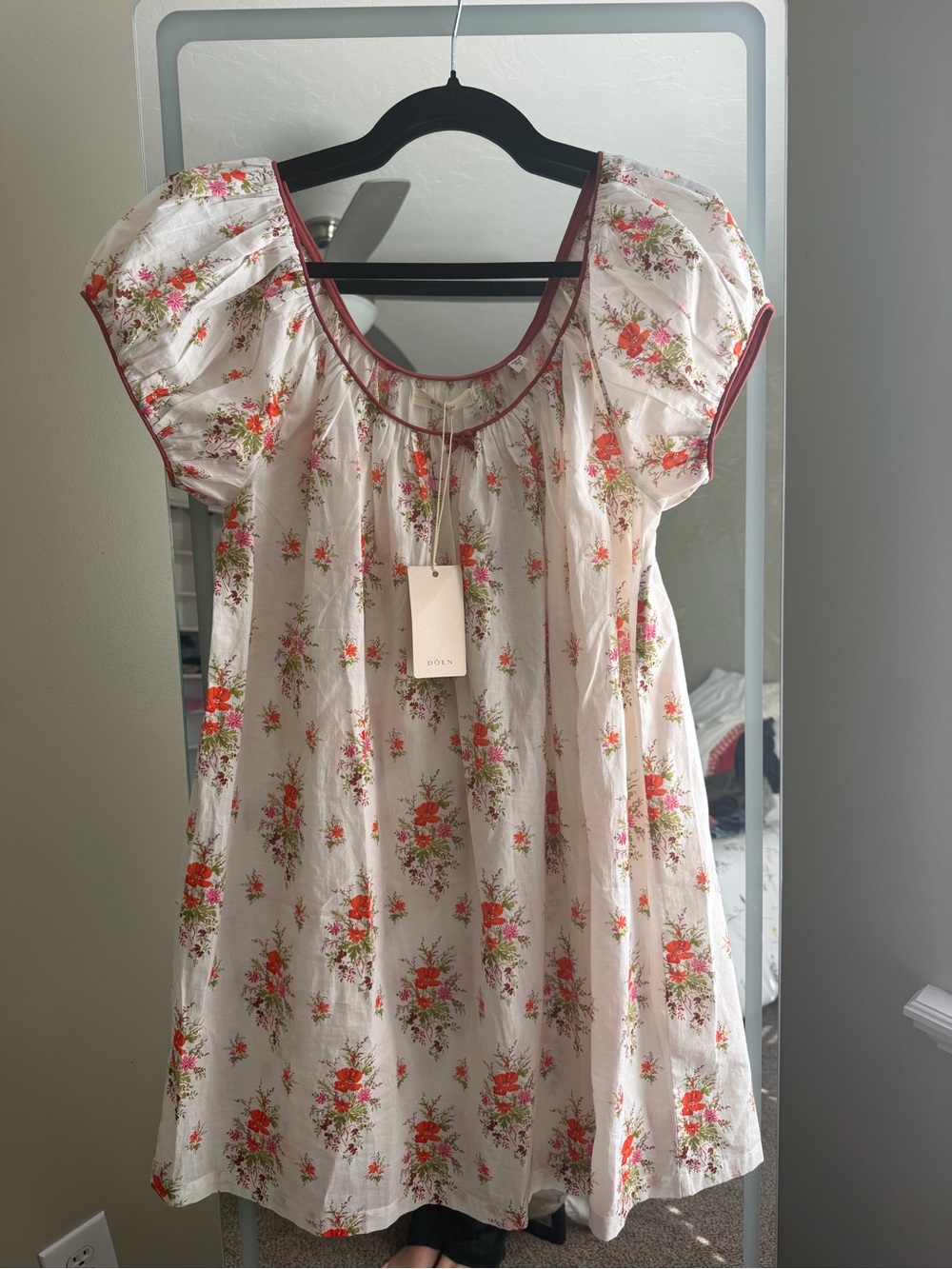 Dôen Julia Floral Print Organic
Cotton Shift Dress NWT